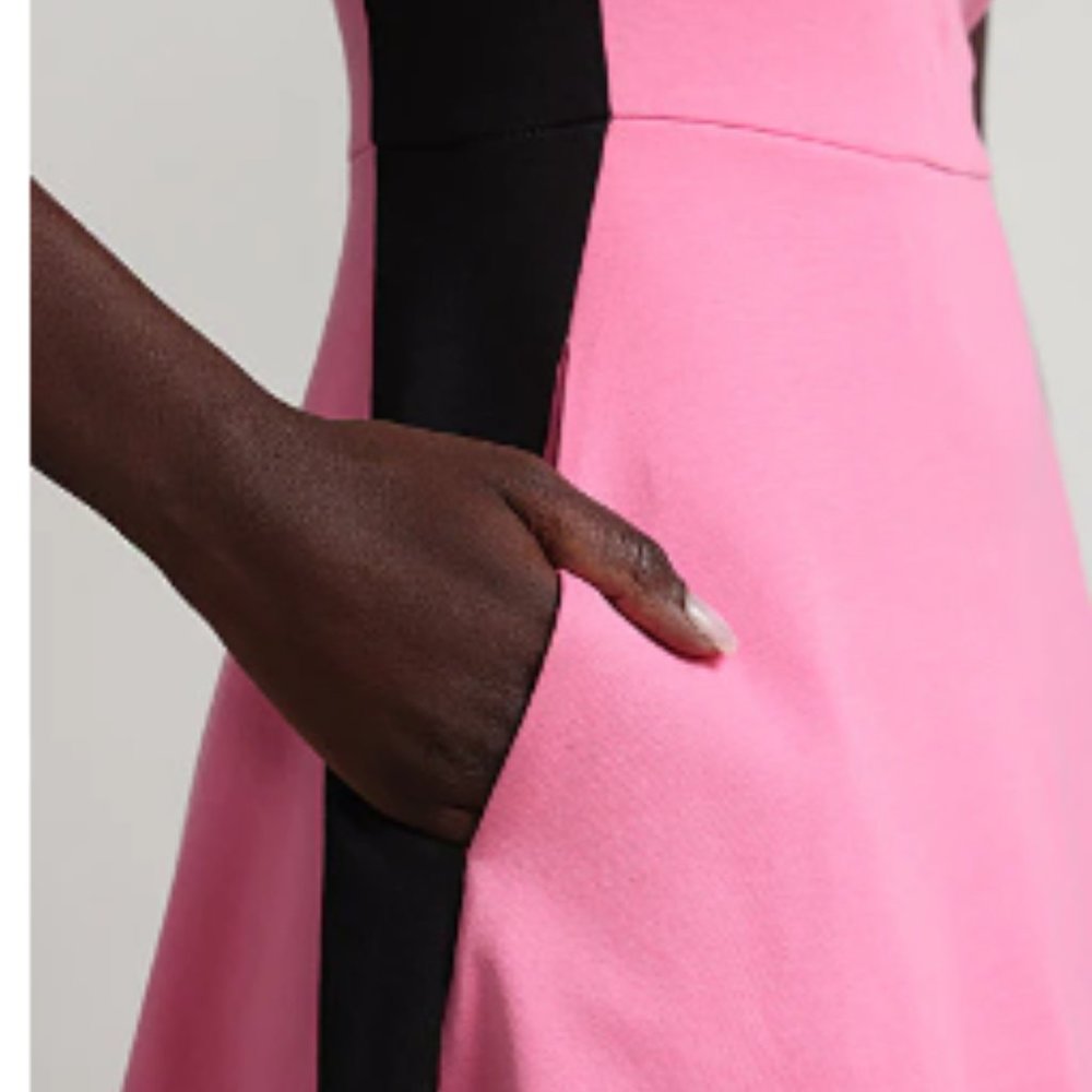 Ny and Co color side stripe flare dress